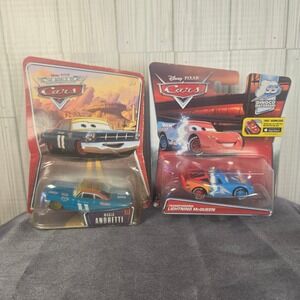 Disney Pixar Cars  Mario Andretti & Transforming Lightning McQueen ToyLot